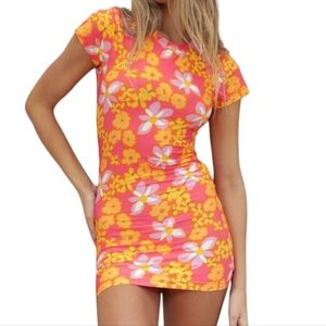 Stone Fox Swim Bambi Baby Tee Dress Lei Lei NEW